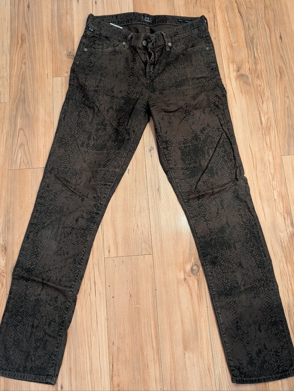 Citizens Of Humanity Ladies Snake Skin Printed Slim Jeans
